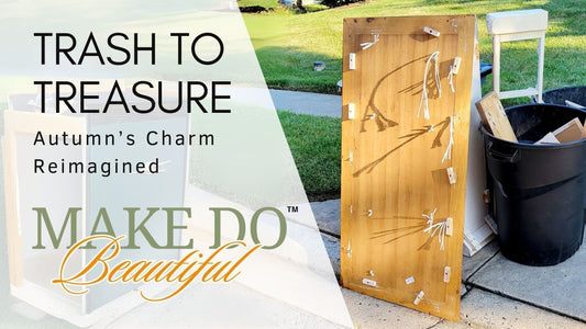 DIY Fall Sign from a Repurposed Cabinet Door | Porch Nook