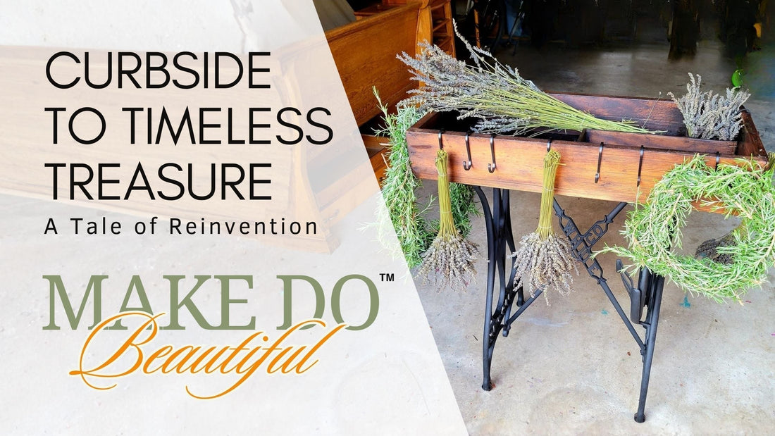 From Curbside Find to Timeless Treasure: Upcycling an Old Sewing Machine Table Base