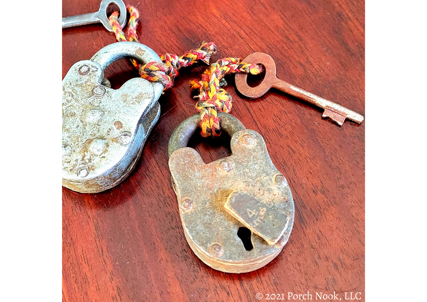 Porch Nook | Rustic Padlock Set with Key