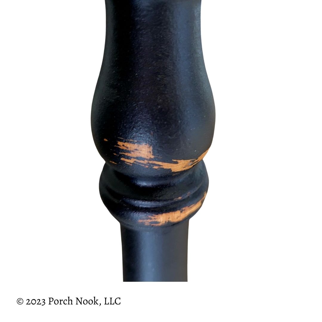 Porch Nook | Vintage Early American Style Ladderback Rush Seat Shaker Armchair