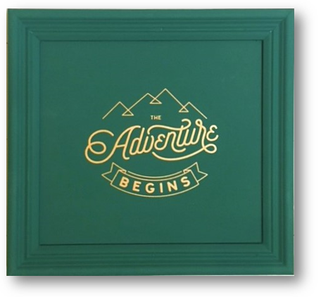 EXAMPLE: Tray w/ "Spruce It Up", designed by Southern Inspired in Grenada, MS