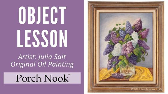 Object Lesson | Artist Julia Salt & “Lilacs No. 9” Oil Painting by Porch Nook