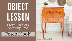 Porch Nook - Object Lesson | Larkin Tiger Oak Secretary Desk
