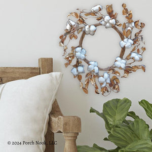 Porch Nook | Harvest Cotton Farmhouse Wreath