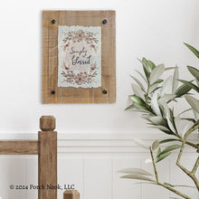 Porch Nook | “Simply Blessed” Watercolor Design Rustic Wall Sign