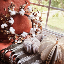 Porch Nook | Harvest Cotton Farmhouse Wreath