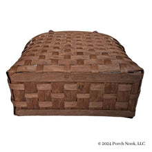 Porch Nook | Large Boardwalk Basket Tote, Woven Wood & Leather Handles, by Longaberger
