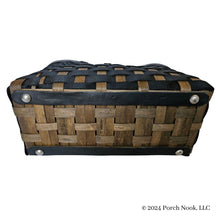 Porch Nook | Large To-Go Tote, Woven Wood & Nylon with Leather Handle & Liner, by Longaberger