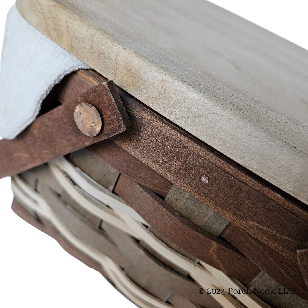 Porch Nook | Rustic Picnic Basket with Cutting Board, by Longaberger