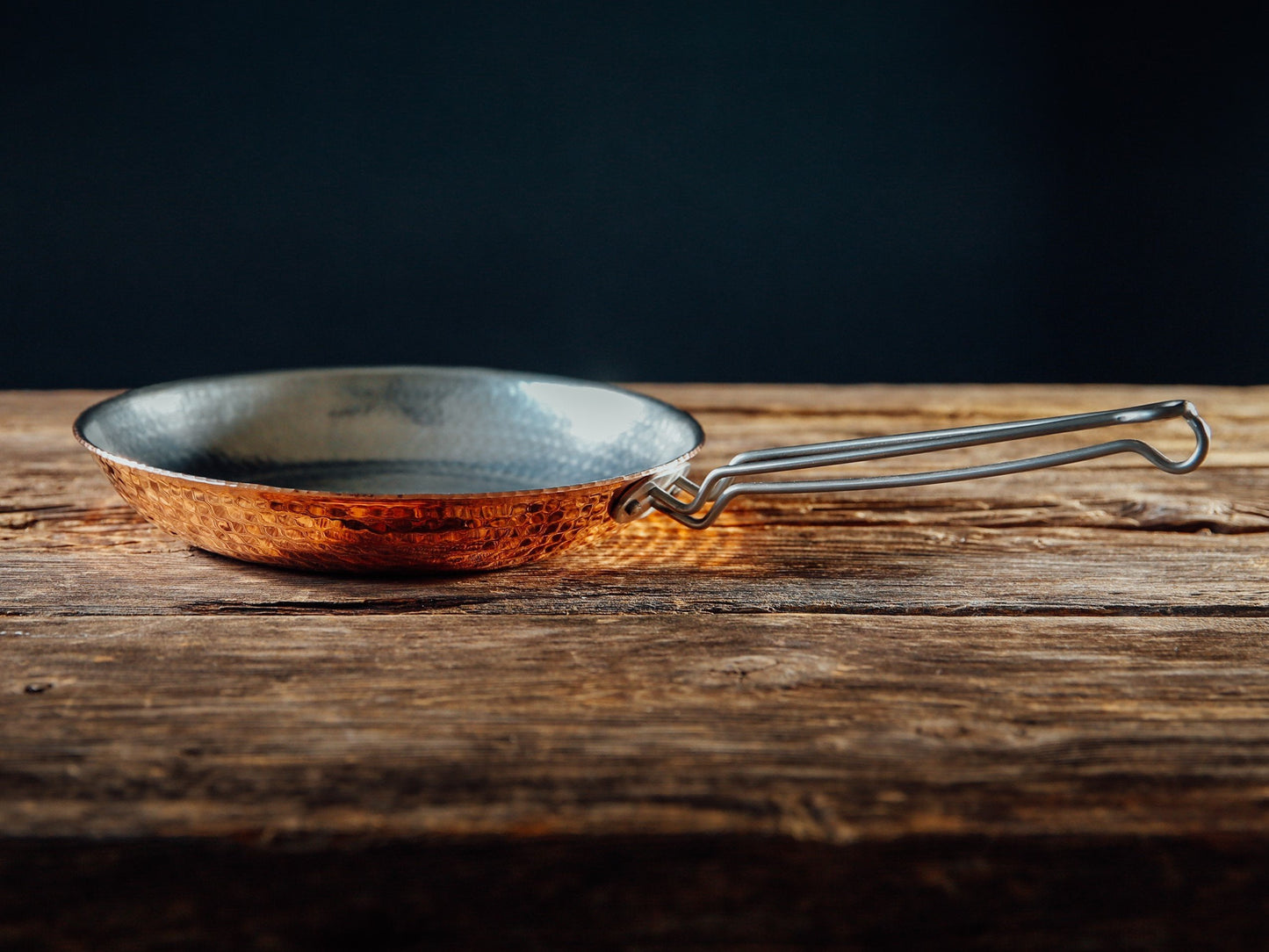Hammered Copper Skillets