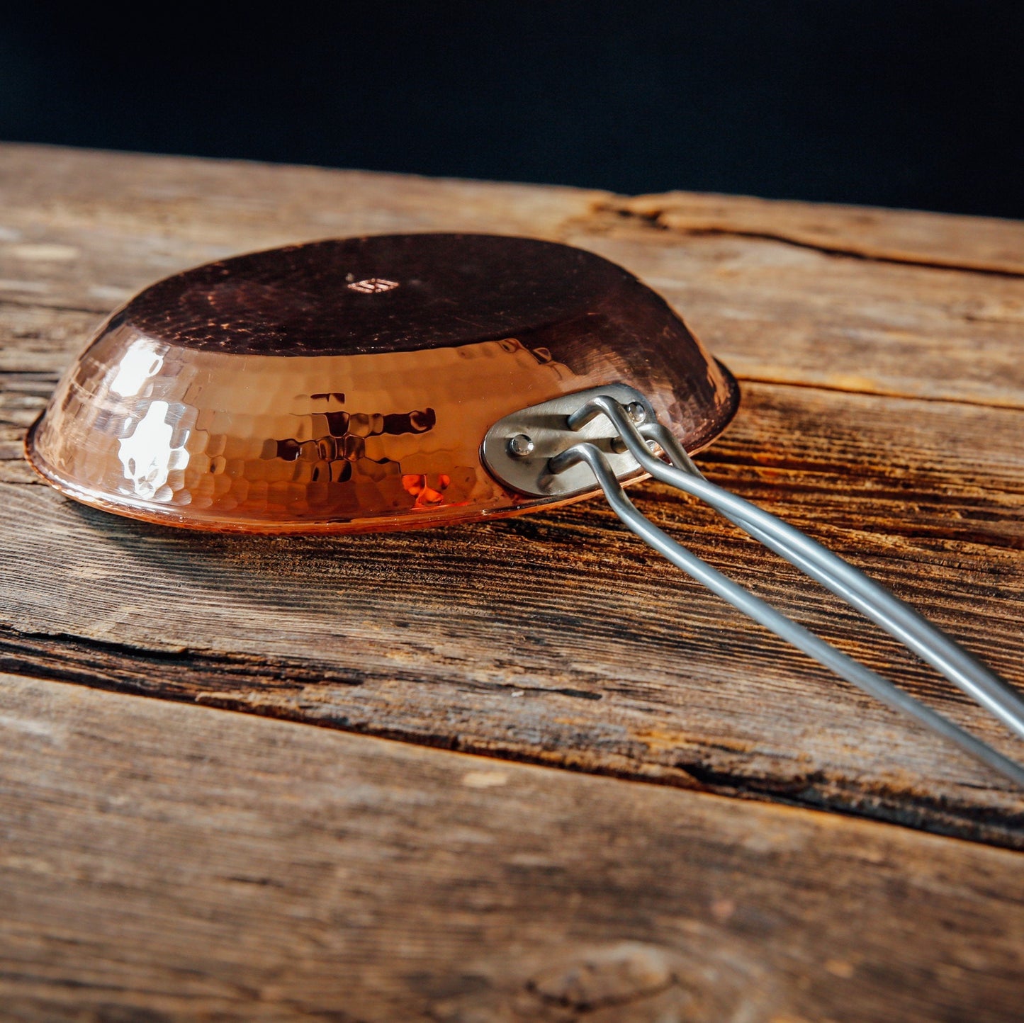 Hammered Copper Skillets