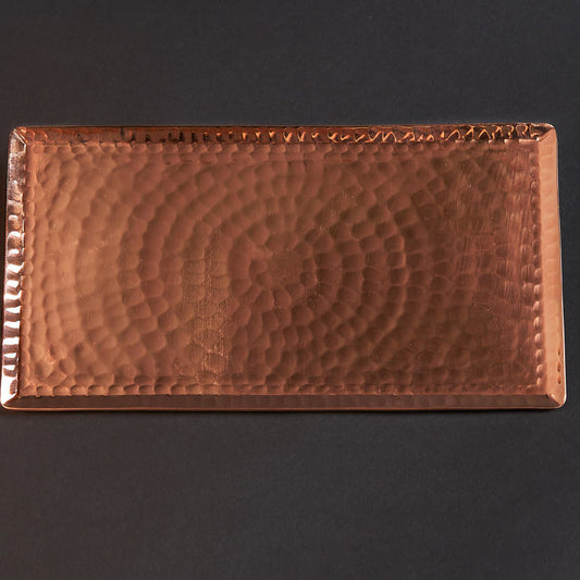 Chequer Copper Serving Tray