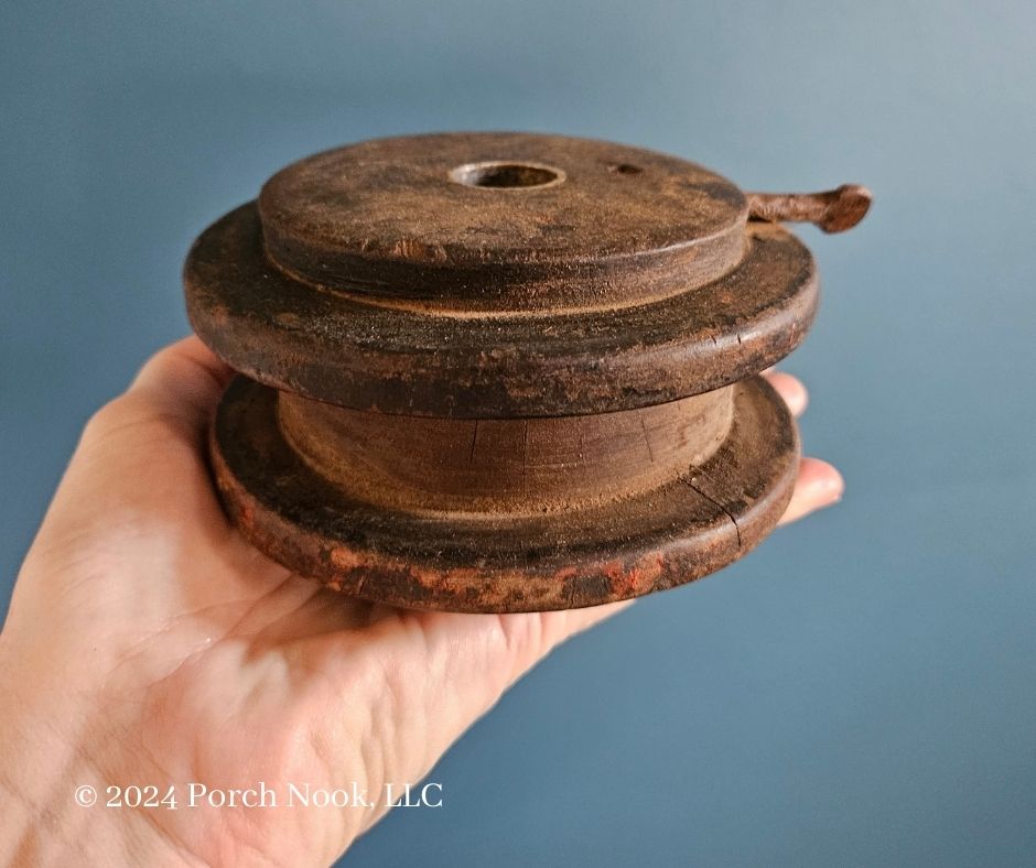 Porch Nook | Rustic Flat Wooden Spool