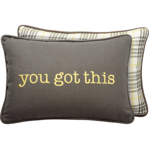 Porch Nook | Decorative Embroidered Pillow - "You Got This"