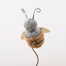 Porch Nook | Wool Felt Honeybee on Pick Wire