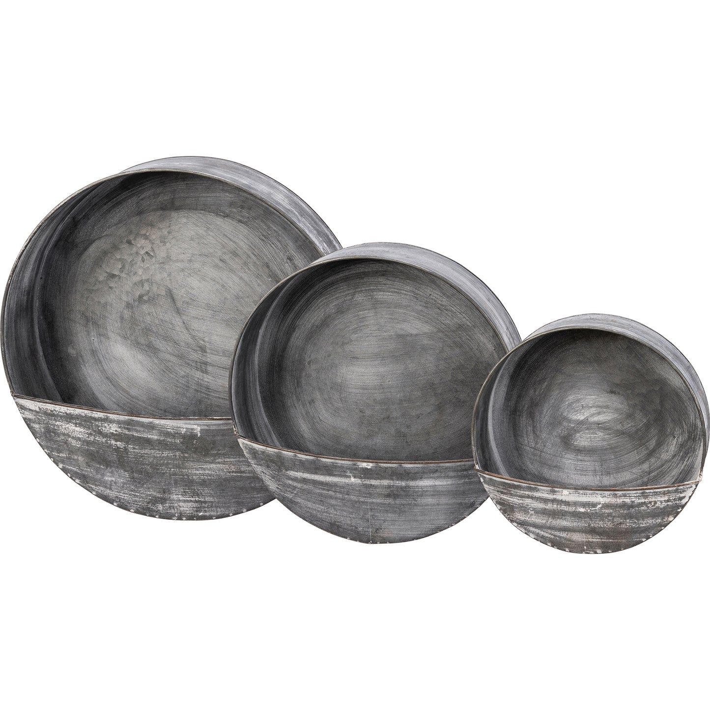 Porch Nook | 3 Piece Round Metal Wall Pocket Décor Set