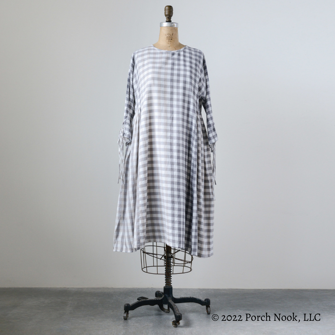 Porch Nook | Cotton Gingham Madie Dress, Large