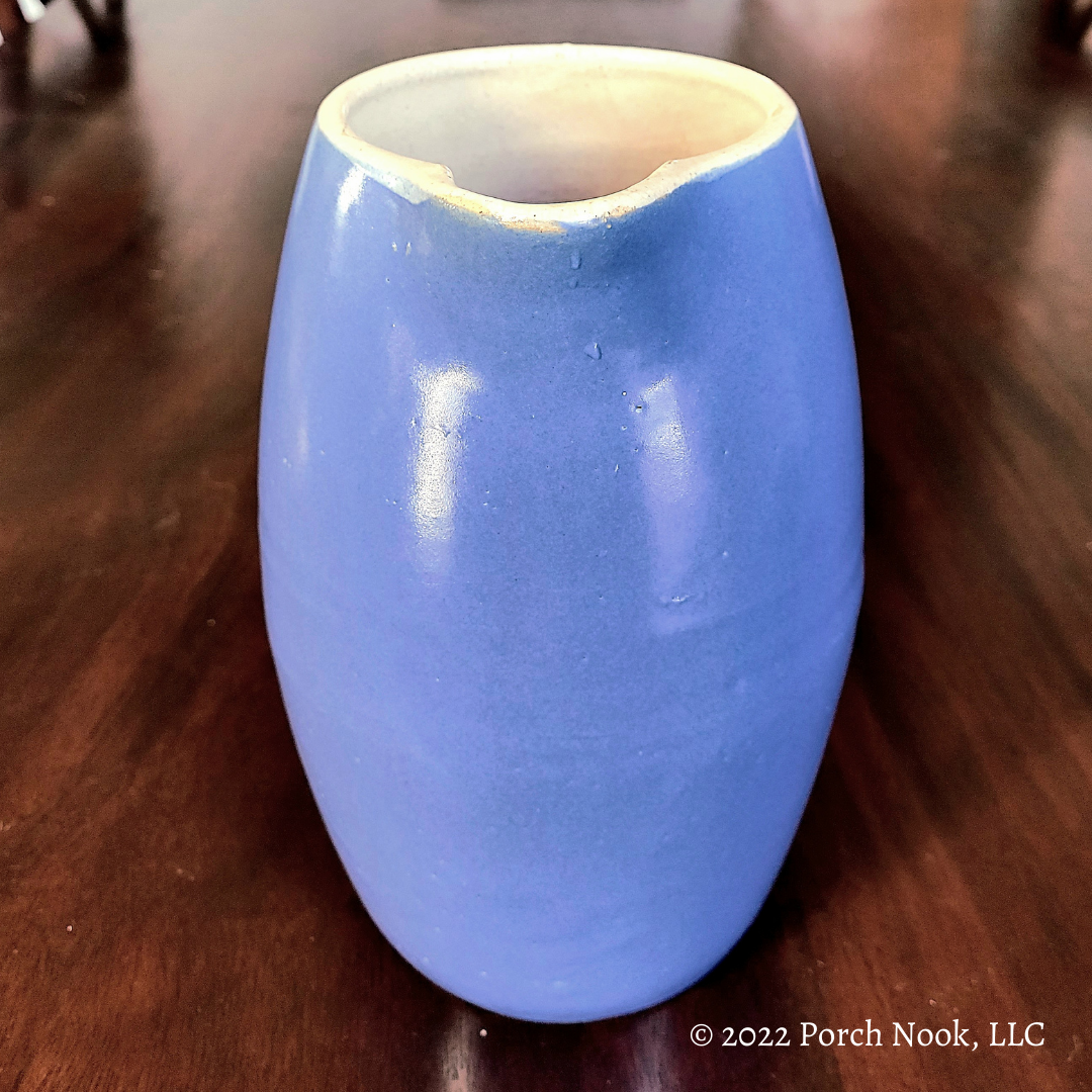 Vintage Periwinkle Hand-Thrown Stoneware Pitcher