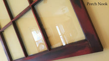 EXAMPLE: Window pane w/ "Heirloom Tomato" and "Charcoal", dark wax
