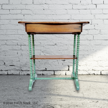 Porch Nook | Vintage 1-Drawer Writing Desk Table, Hand Painted