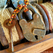Porch Nook | Rustic Padlock Set with Key