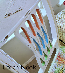 Dinning chair - Hand Painted w/ "Ol' Faithful" by Porch Nook
