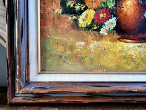 "Summer", Vintage Framed Acrylic Painting on Canvas by Don Green