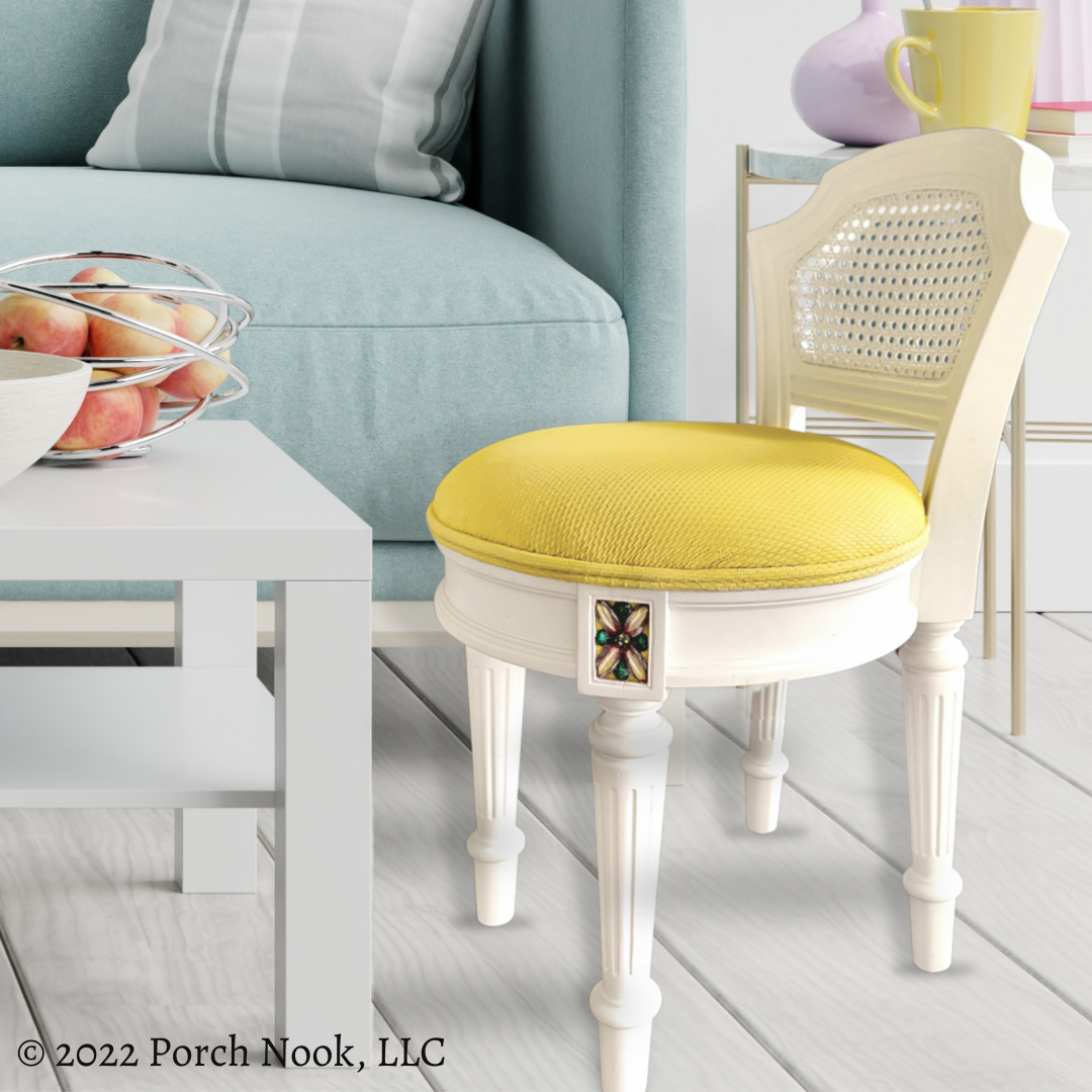 Pottery barn vanity online chair