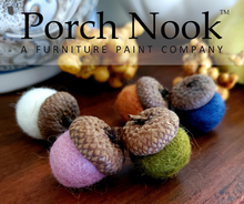Handmade Felted Wool Acorn Ornaments, Hand Felted, Fall Decor, Thanksgiving Decor, Hostess Gift