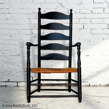 EXAMPLE: Ladderback Chair w/ "Charcoal", distressed, sealed with polycrylic