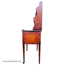 Porch Nook | Antique Queen Anne Style Mahogany Finish Dining Server with Hutch, by Paine Furniture Co.