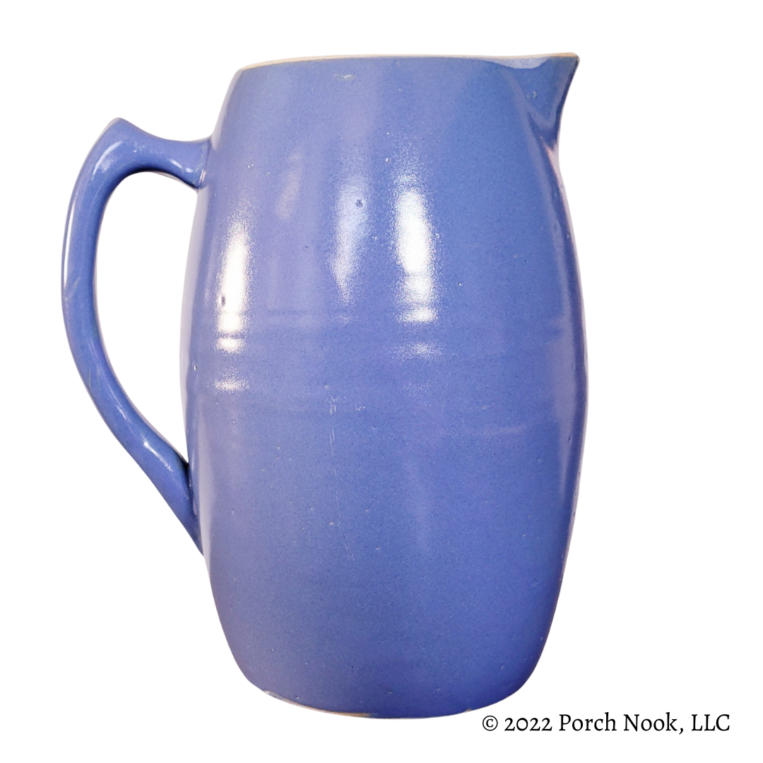 Porch Nook | Vintage Periwinkle Hand-Thrown Stoneware Pitcher