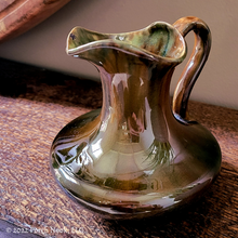 Porch Nook | Creamer, Hand Thrown Brown Drip Glaze Pottery with Handle