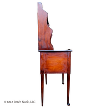 Porch Nook | Antique Queen Anne Style Mahogany Finish Dining Server with Hutch, by Paine Furniture Co.