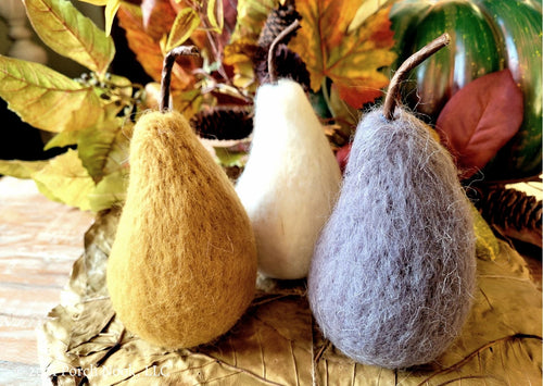 Porch Nook | Annalese Wool Felt Pears, Set of 3