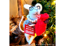 Porch Nook | Rustic Wool Felted Grammy Mouse, “Who Needs Santa When You Have Grammy”