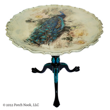 Porch Nook | Vintage George III Style Mahogany Pie Crust Tilt-Top Tea Table, Hand Painted