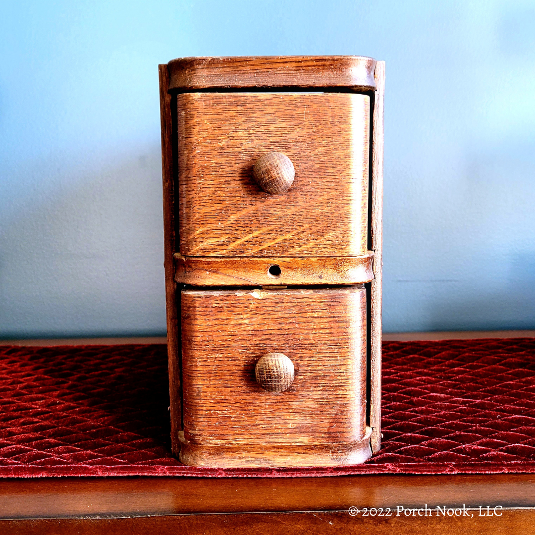 Porch Nook | Antique Sewing Machine Cabinet Drawers Tower by The Singer Manufacturing Company