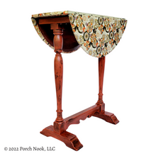 Porch Nook | Vintage Drop Leaf End Table, Decoupage and Hand Painted