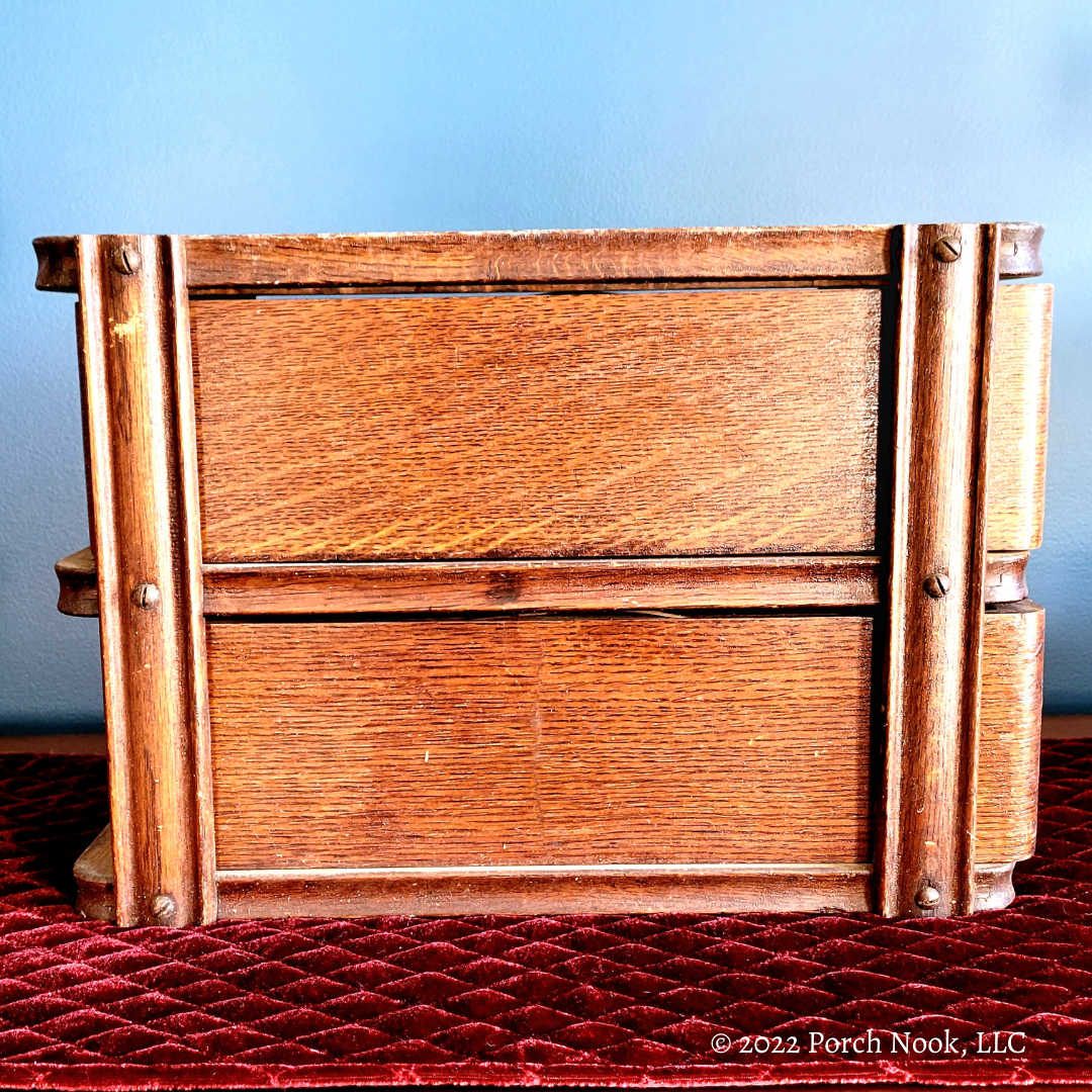 Porch Nook | Antique Sewing Machine Cabinet Drawers Tower by The Singer Manufacturing Company