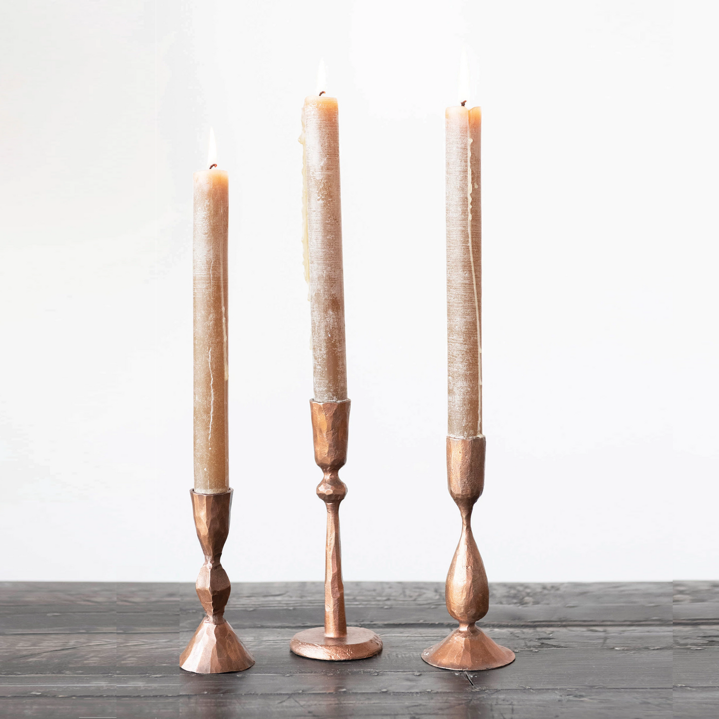 Porch Nook | Unscented Taper Candles, Powder Finish, Set of 12