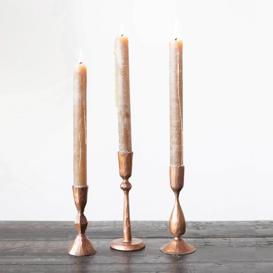 Porch Nook | Unscented Taper Candles, Powder Finish, Set of 12