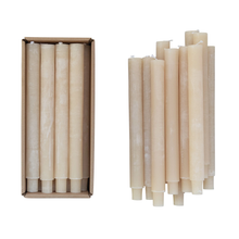 Porch Nook | Unscented Taper Candles, Powder Finish, Set of 12