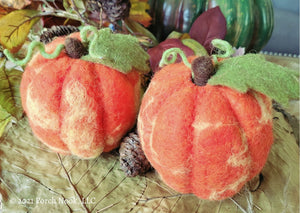 Porch Nook | Annalese Wool Felt Pumpkin, Set of 2Porch Nook | Annalese Wool Felt Pumpkin, Set of 2