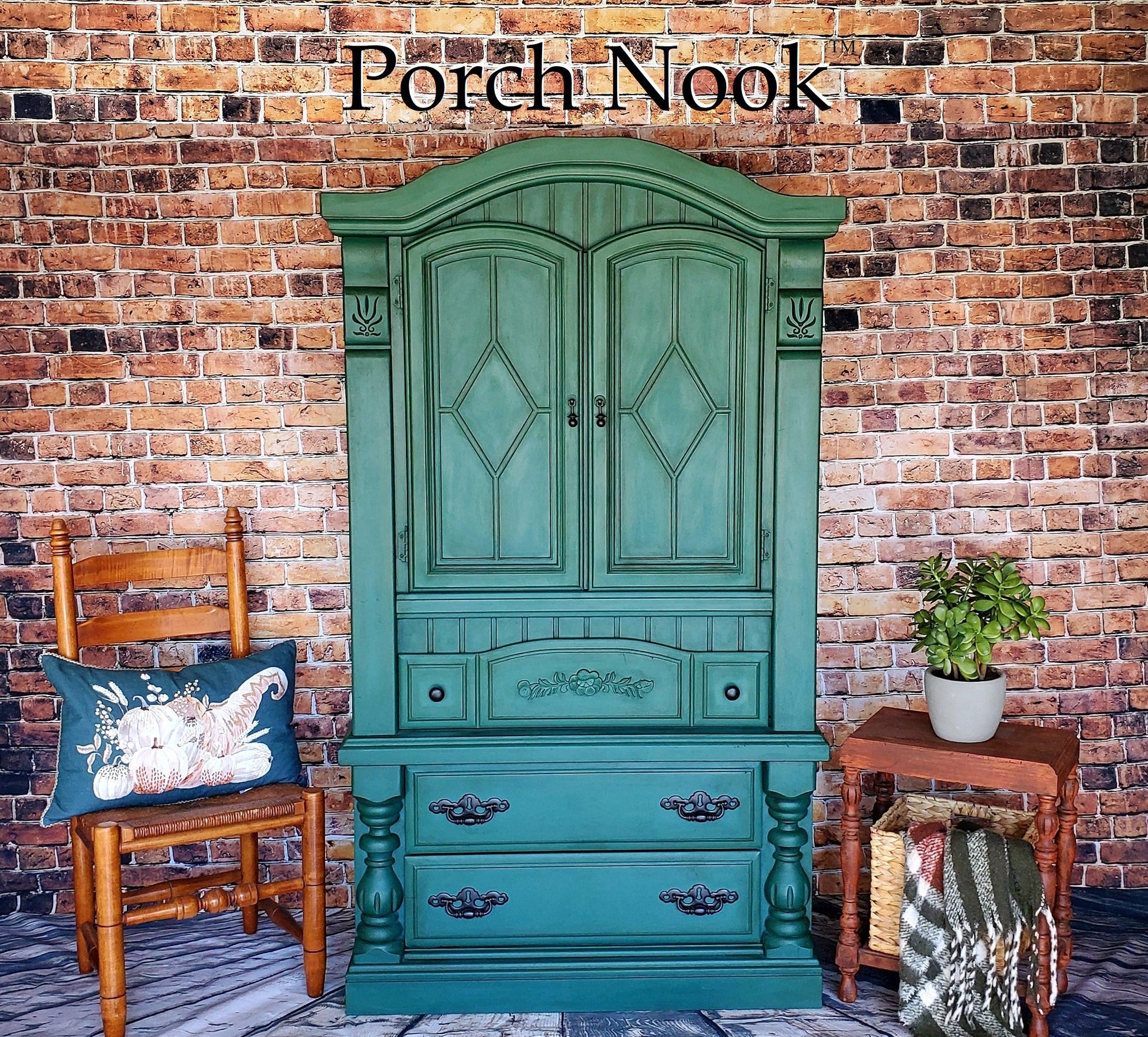EXAMPLE: Tray w/ "Spruce It Up", designed by Porch Nook