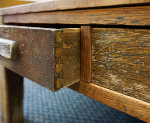 Porch Nook | Vintage Mail Sorter Desk, Fruitwood