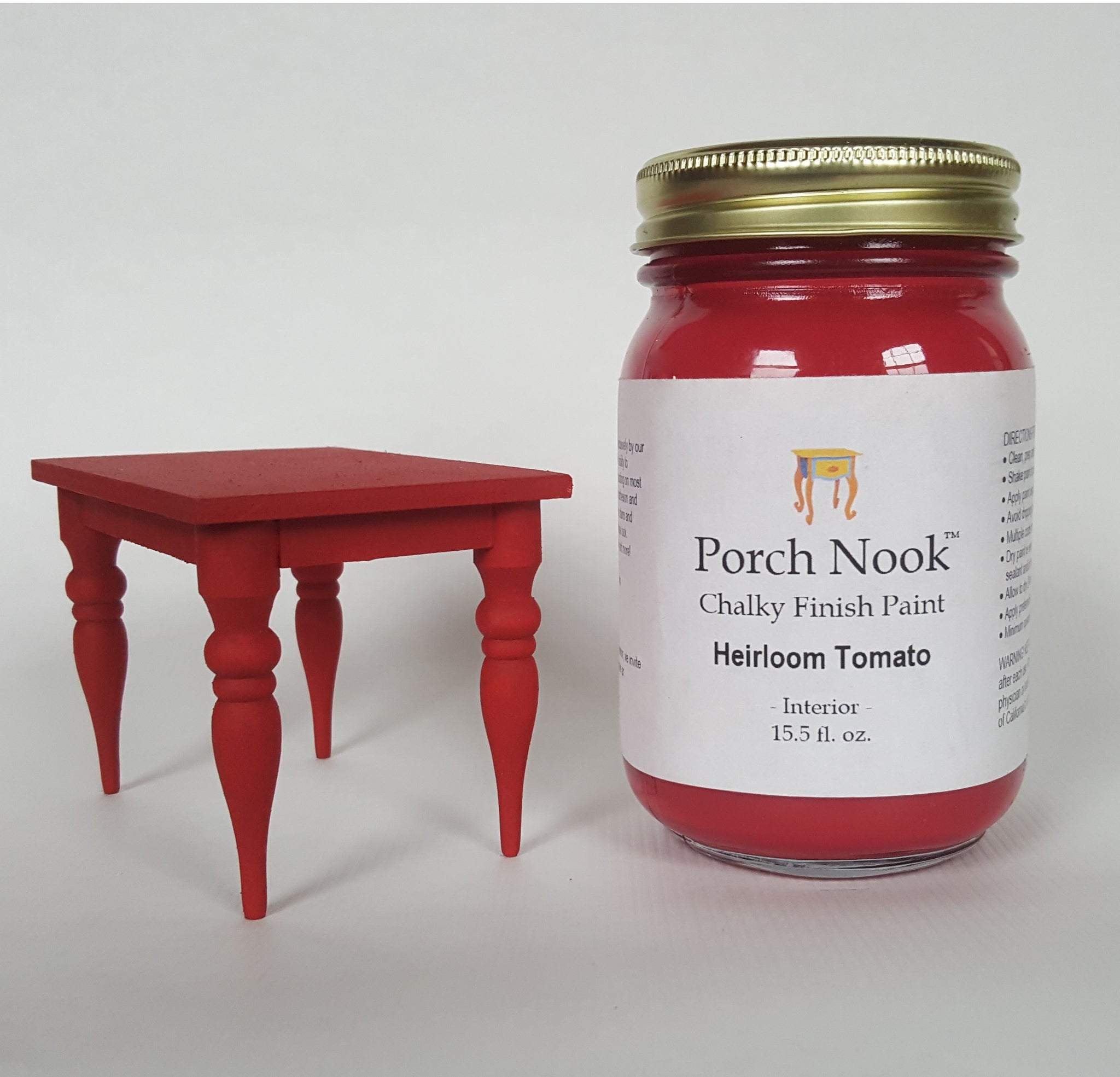 Porch Nook  Heirloom Tomato Furniture Paint by Porch Nook