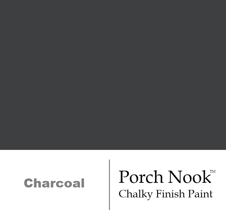 "Charcoal", Chalky Finish Paint by Porch Nook