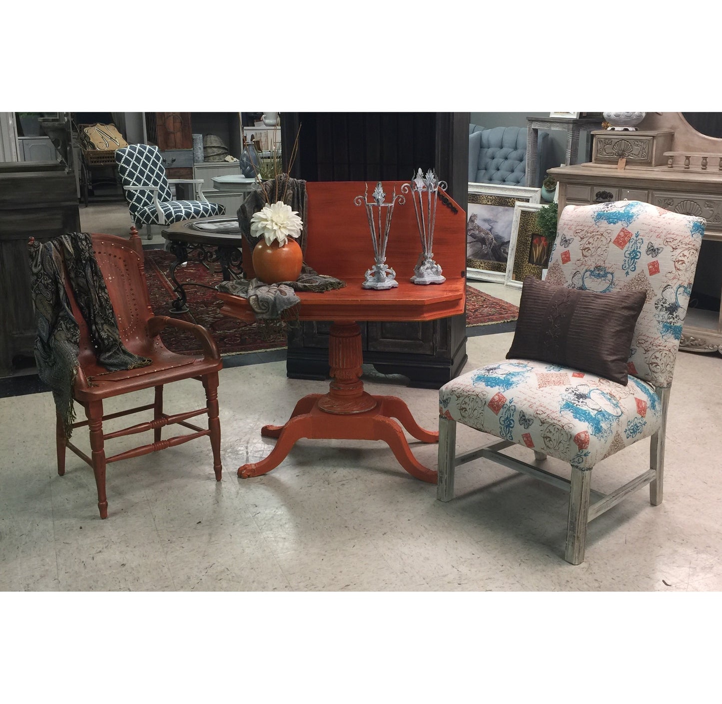 EXAMPLE: Sitting Room Set w/ "Monarch", designed by G & J Life Designs in Dallas, GA