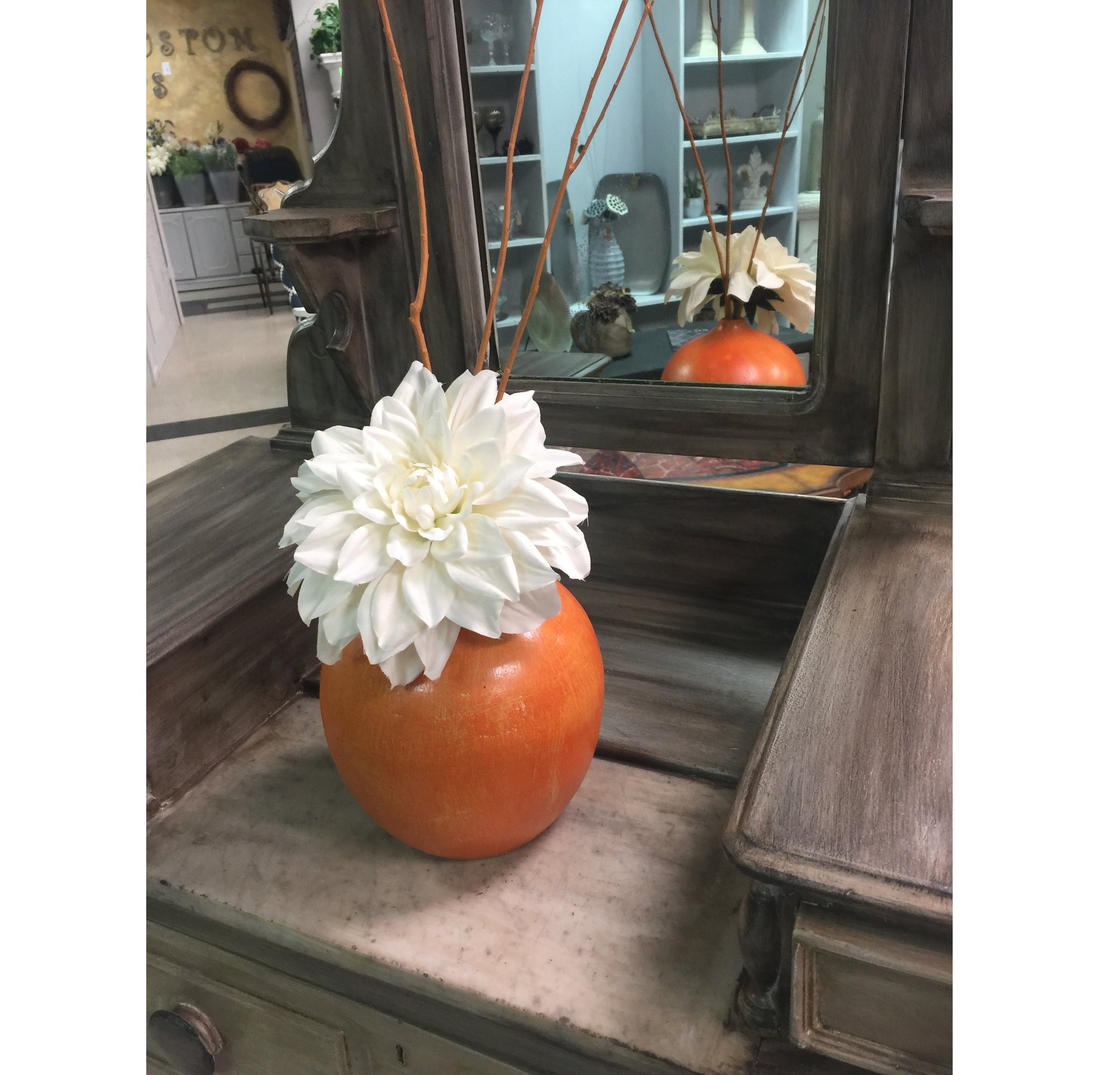 EXAMPLE: Ceramic Vase w/ "Monarch", designed by G & J Life Designs in Dallas, GA